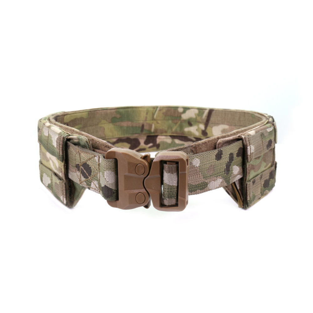 Low Profile MOLLE Belt with polymer Cobra belt MultiCam