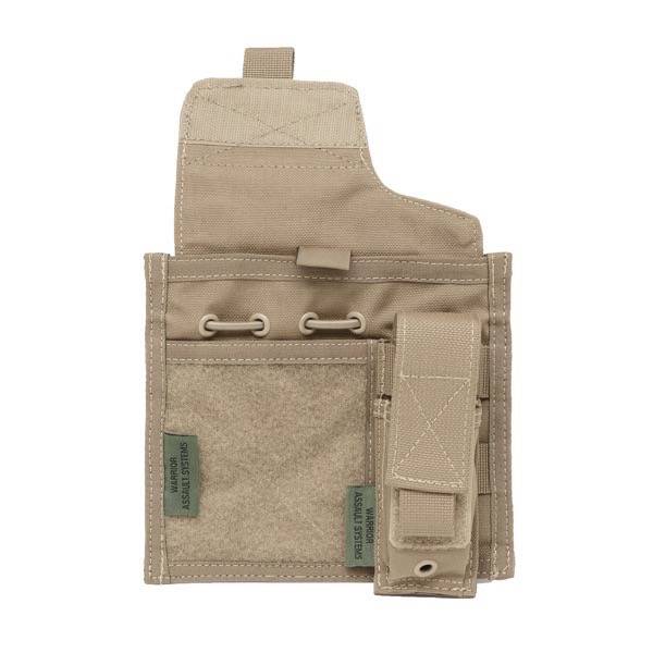 Large Admin Panel with MOLLE Pistol / Flashlight Pouch Coyote Tan - Image 2