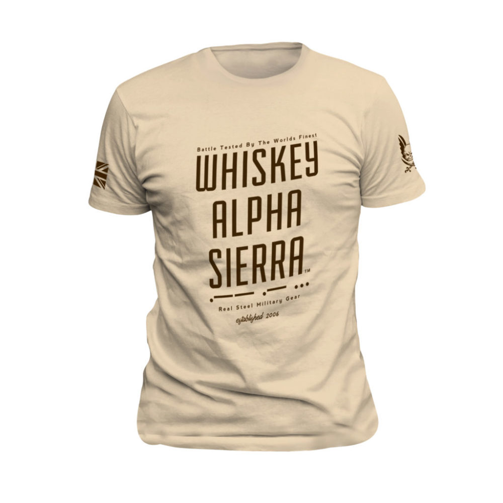 Whiskey Alpha Sierra T-Shirt Coyote Tan