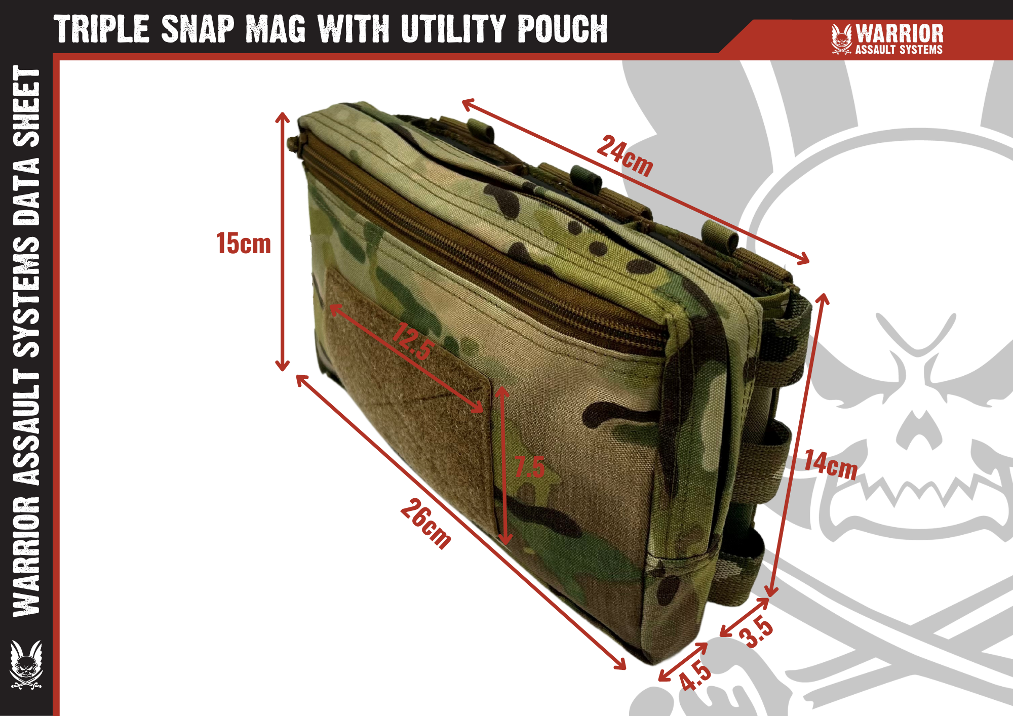 Warrior Assault Systems Elite OPS Triple Snap Mag with Utility Pouch - Image 19