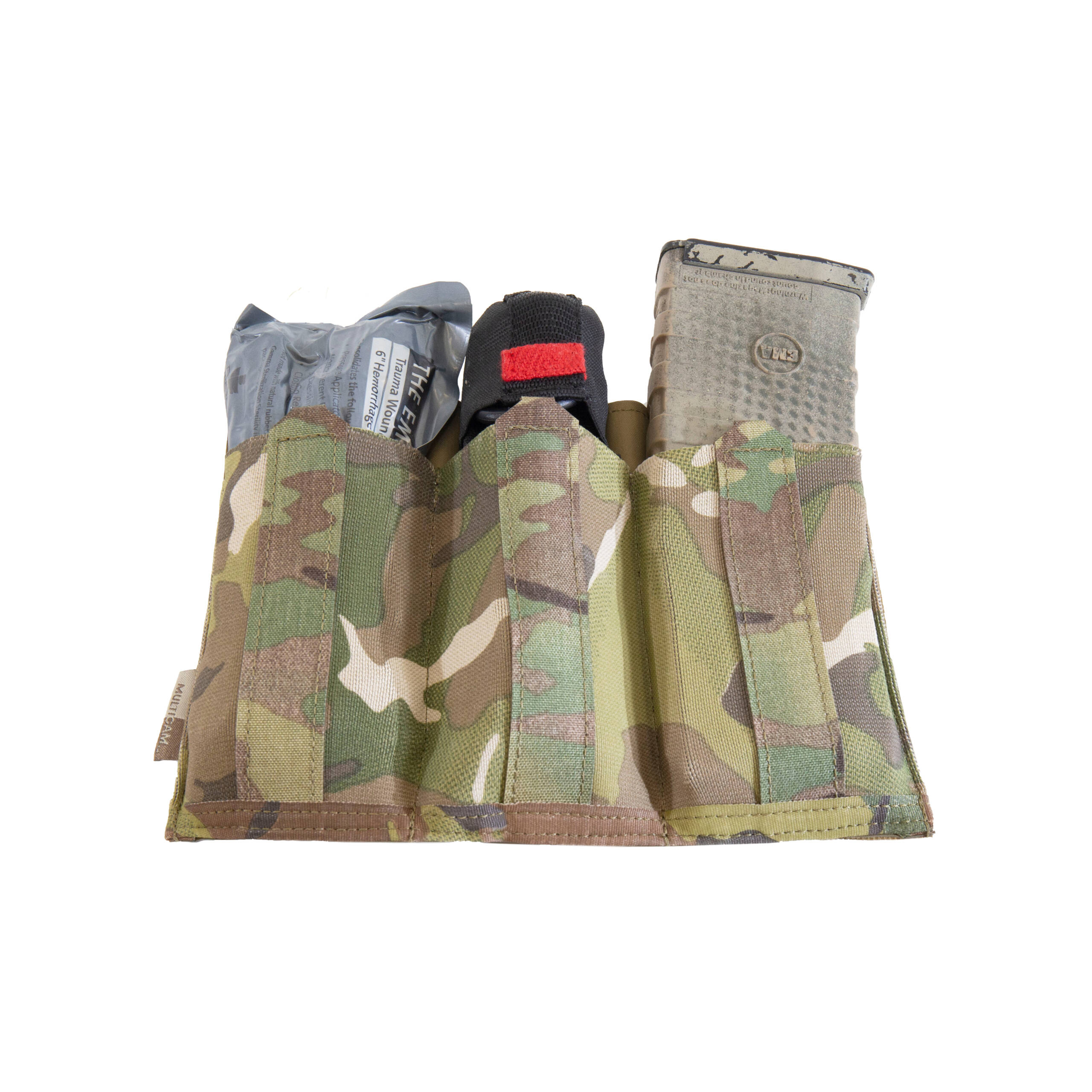Warrior Laser Cut Detachable Front Panel, Triple Bungee, Low Profile Elastic 5.56 Mag Pouch MultiCamWarrior Laser Cut Detachable Front Panel, Triple Bungee, Low Profile Elastic 5.56 Mag Pouch - Image 3